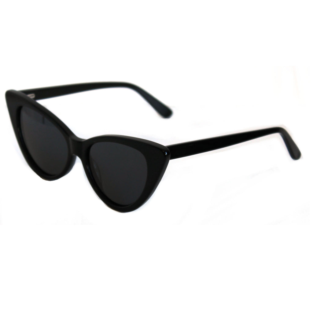 Ava black sunglasses side