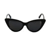 Ava black sunglasses front