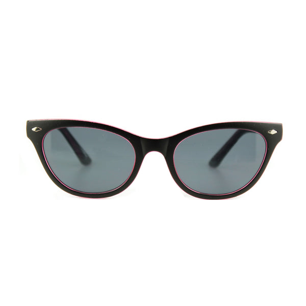Belle Black / Pink sunglasses front