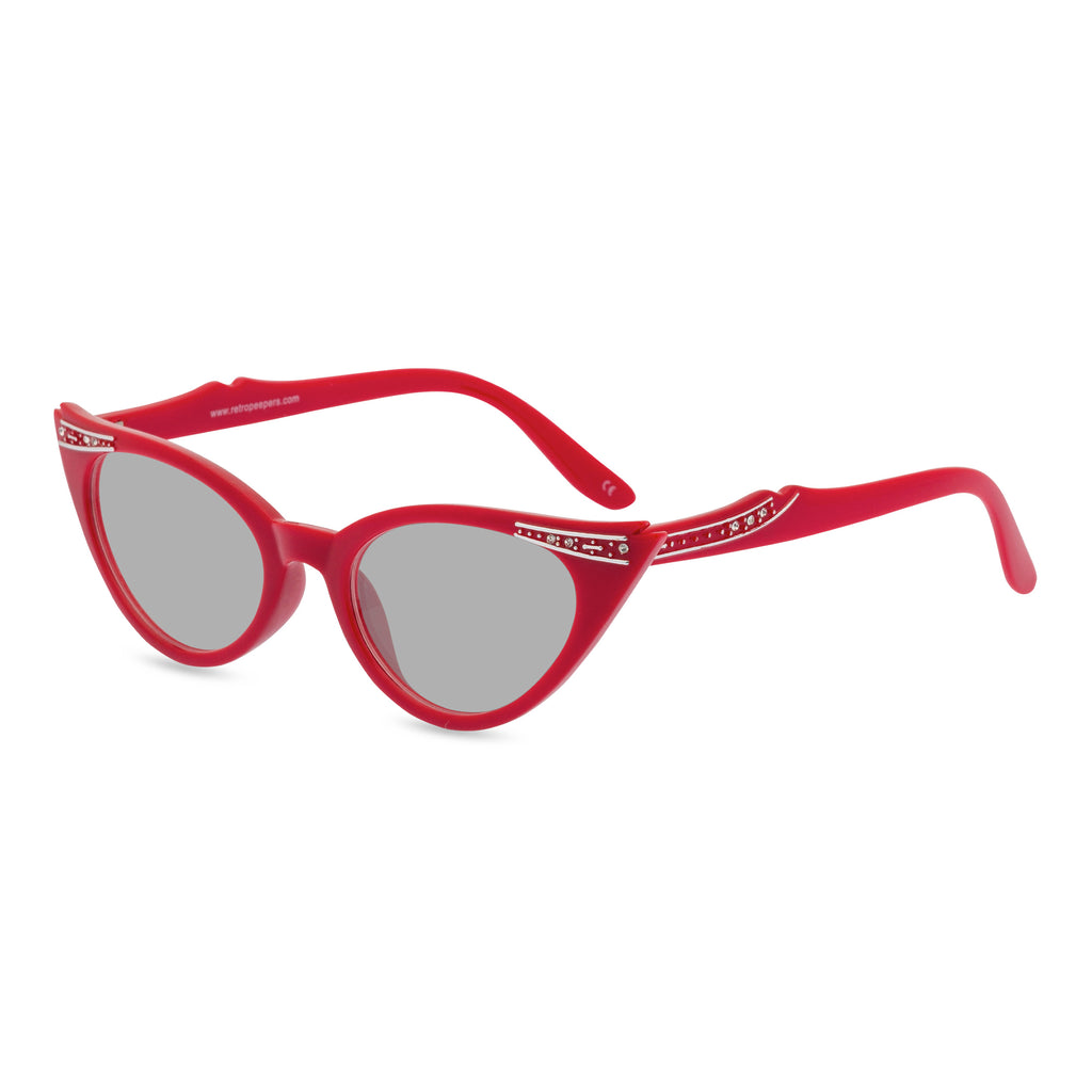 Betty sunglasses rocky red grey side