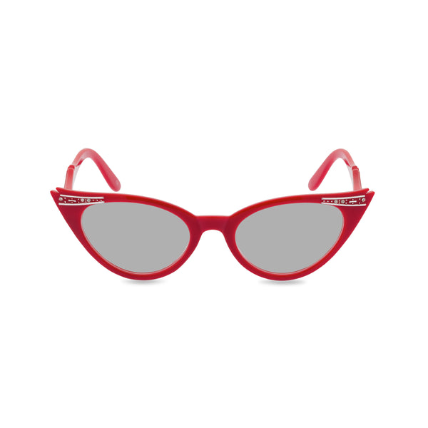 Betty sunglasses rocky red grey front