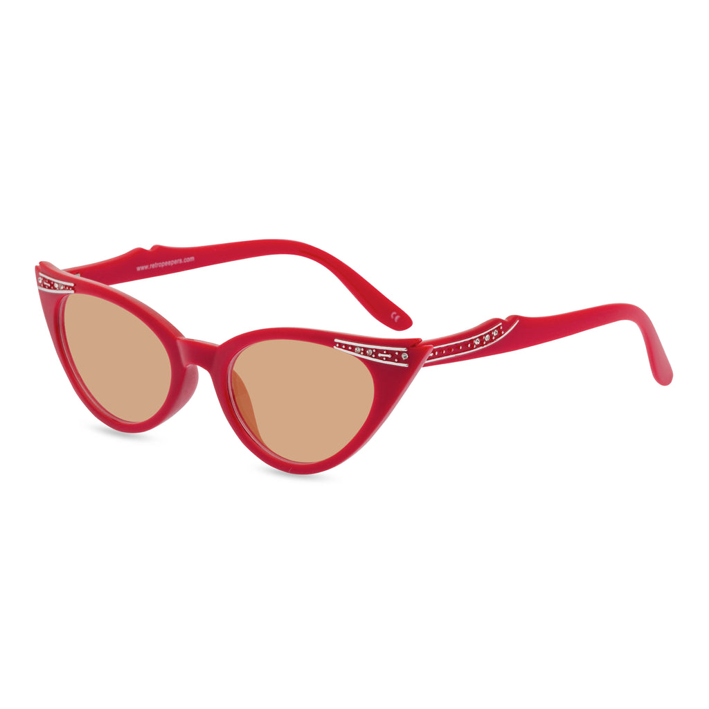 Betty sunglasses rocky red brown side