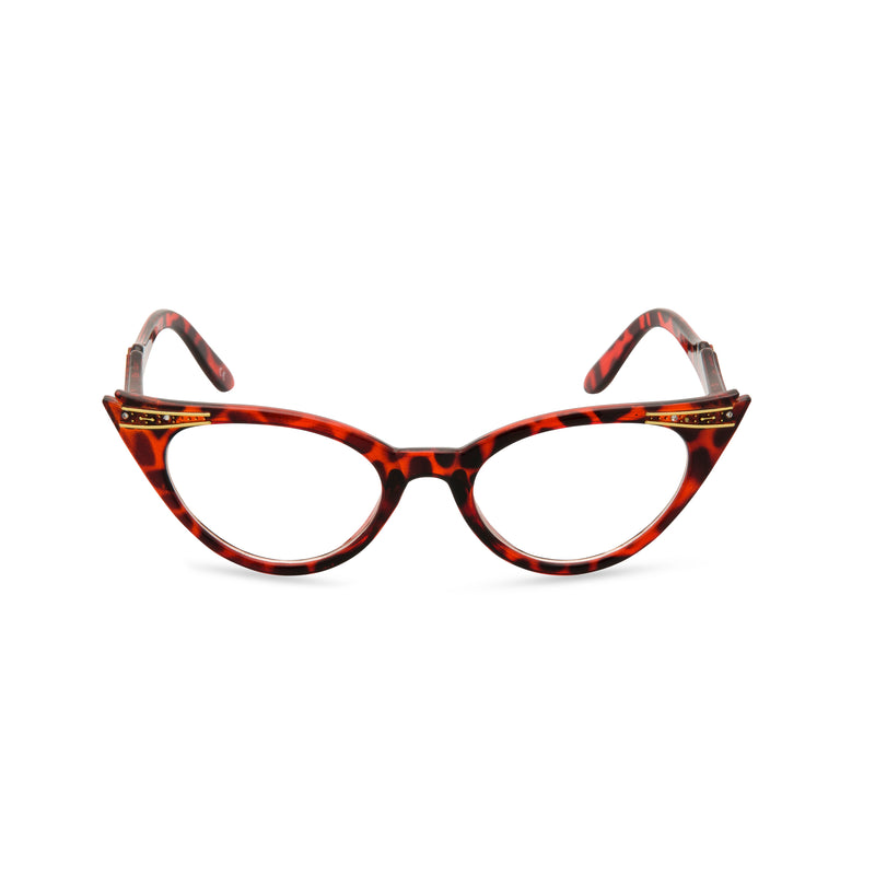 Retropeepers Betty cat eye glasses tortoiseshell - front view