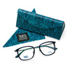 Brother Rabbit in blue frames with matching case and cloth from the William Morris Gallery Collection