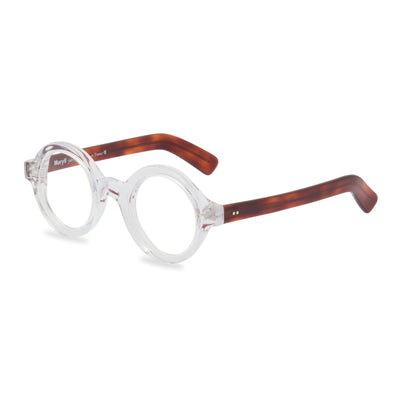 Gene, crystal 40s vintage style round glasses– Retropeepers