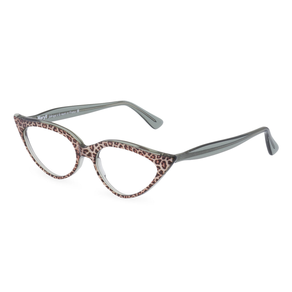 Retropeepers Jeanne Jaguar, 50's style cat eye glasses, side view