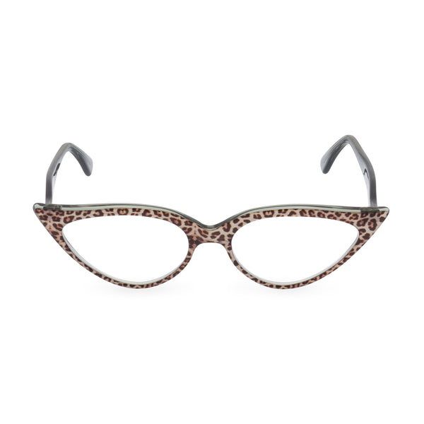 Retropeepers Jeanne Jaguar, 50's style cat eye glasses, front view