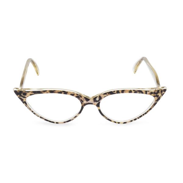 Retropeepers Jeanne Ocelot, 50's style cat eye glasses, front view