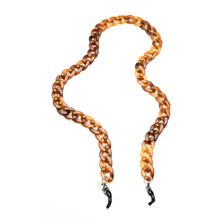 Large link amber glasses chain