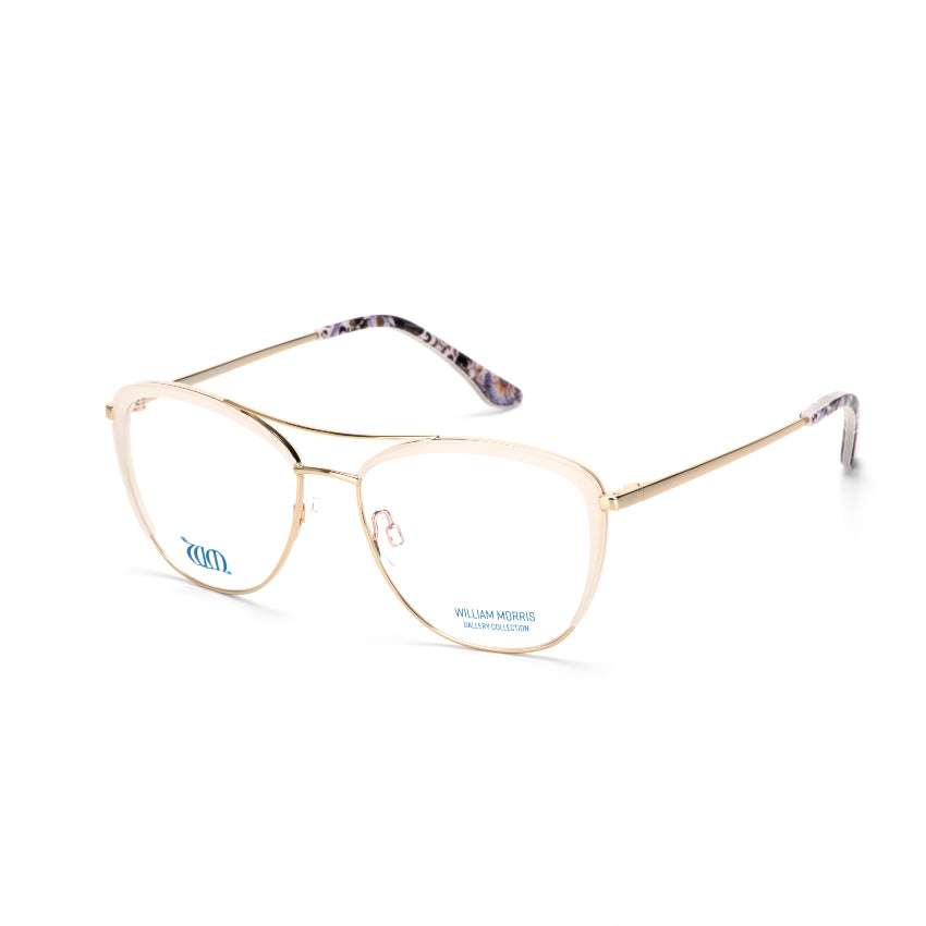 Lodden in cream from the William Morris Gallery Collection from the acetate range, side view