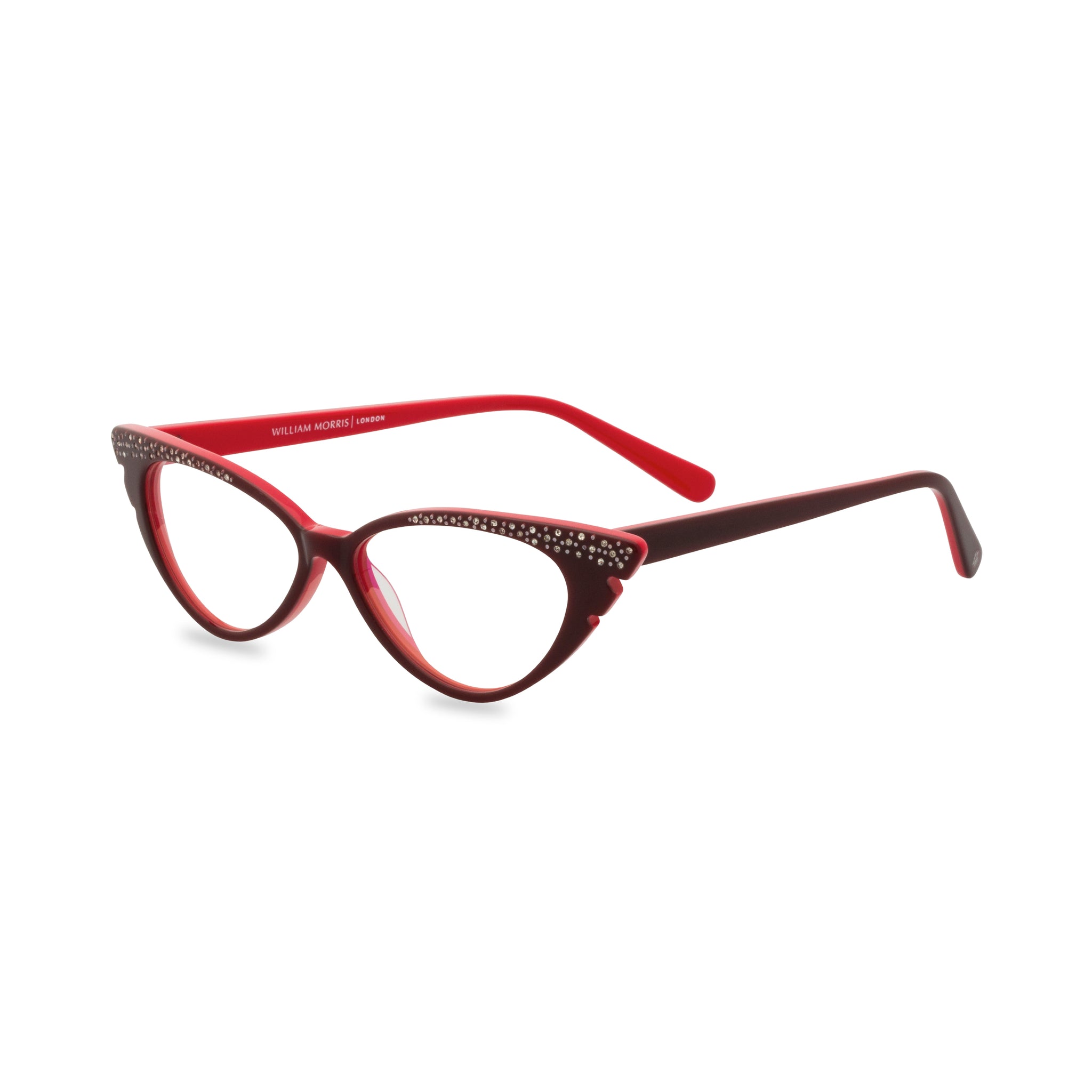 Marilyn Cat Eye Glasses - Wine Red– Retropeepers