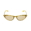 Peggy yellow leopard sunglasses front