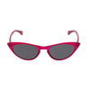 50s style red cateye sunglasses front view