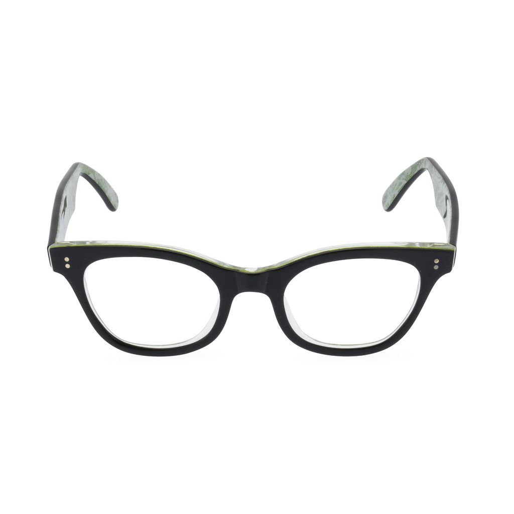 Sophisticat glasses black green front