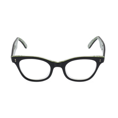 Sophisticat Cat Eye Glasses - Black / Green Lace– Retropeepers Ltd