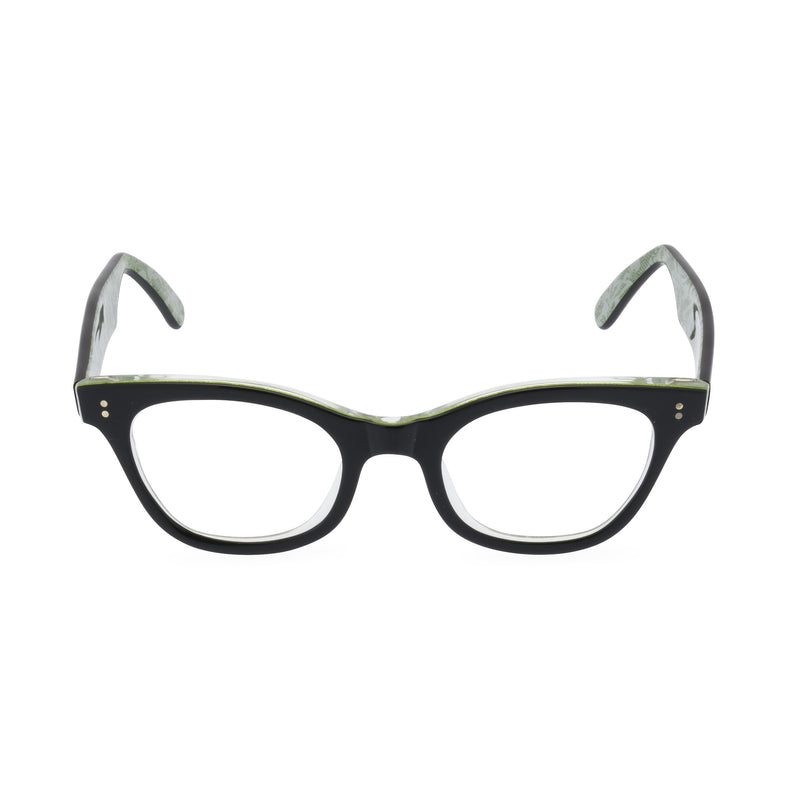 Sophisticat glasses black green front