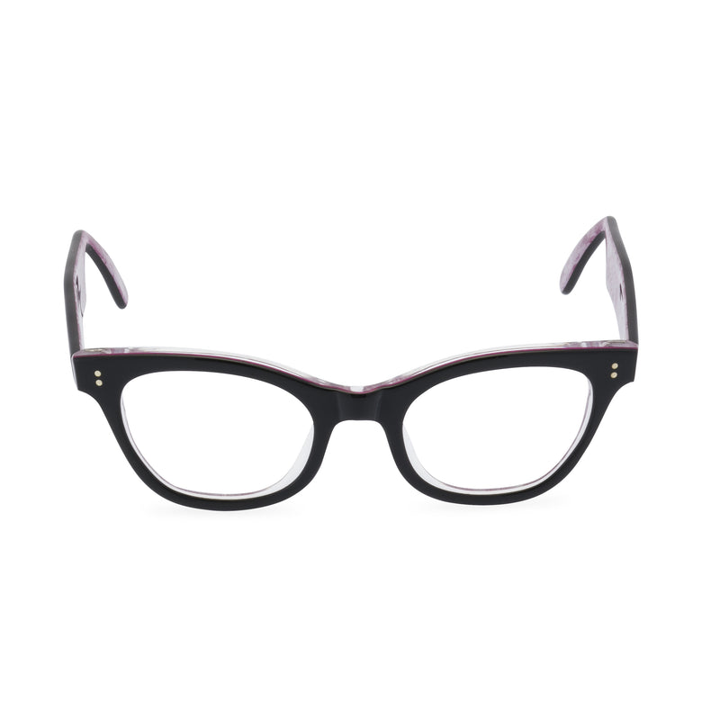 Sophisticat glasses black pink front