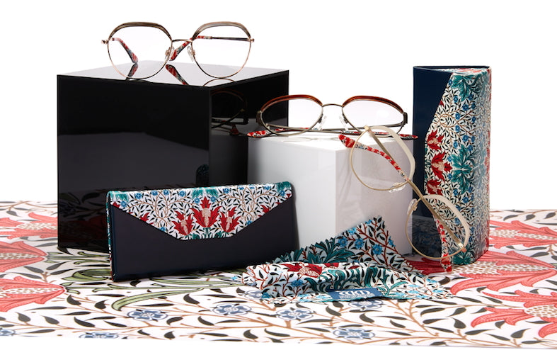 The Bourne range of frames with matching cases and cloths from the William Morris Gallery Collection