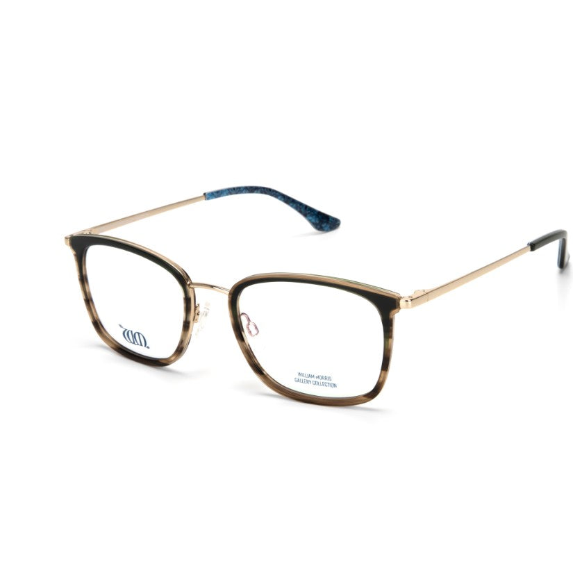 Brother Rabbit rectangular frames in green from the William Morris Gallery Collection, side view