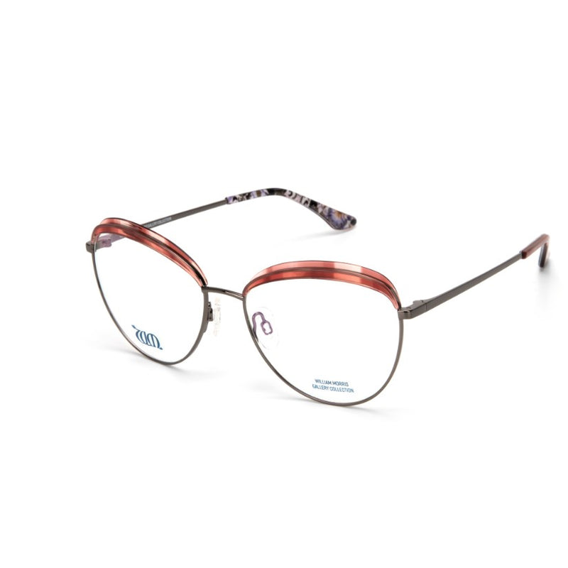 Lodden round frames in copper from the William Morris Gallery Collection, side view