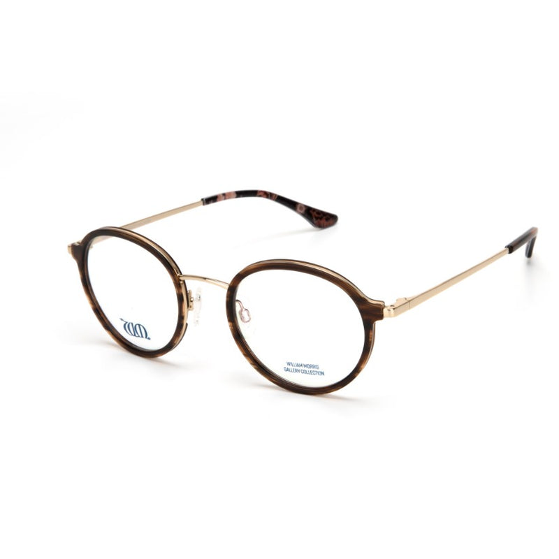 Riverwind round glasses in brown from the William Morris Gallery Collection, side view