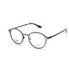 Riverwind round frames in crystal grey from the William Morris Gallery Collection, side view