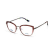 Seaweed cat eye frames in rose colour from the William Morris Gallery Collection, side view