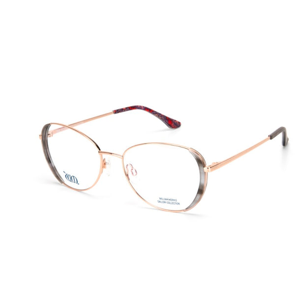 Wandle oval frames in grey from the William Morris Gallery Collection, side view