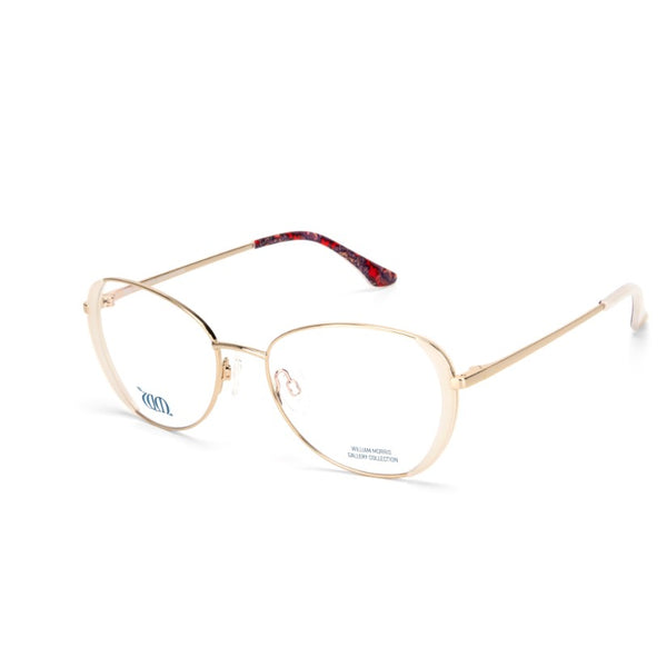 Wandle oval frames in cream from the William Morris Gallery Collection side view