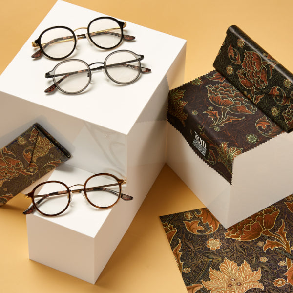 The Riverwind range of frames, matching cases and cloths from the William Morris Gallery Collection