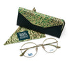 Willow Bough round glasses in cream with matching case and cloth, from the William Morris Gallery Collection